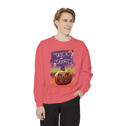 Halloween Cotton Sweatshirt trick or treat