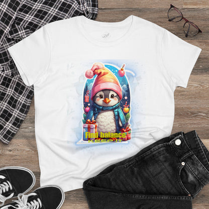 Women's Midweight Cotton Tee penguin