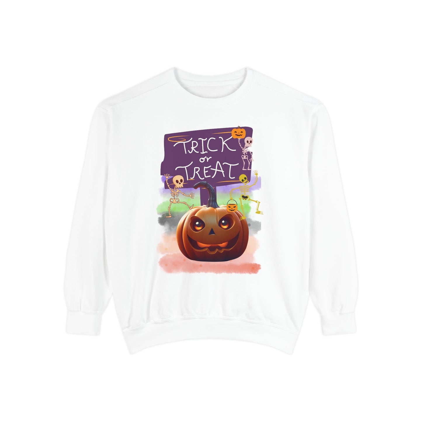 Halloween Cotton Sweatshirt trick or treat