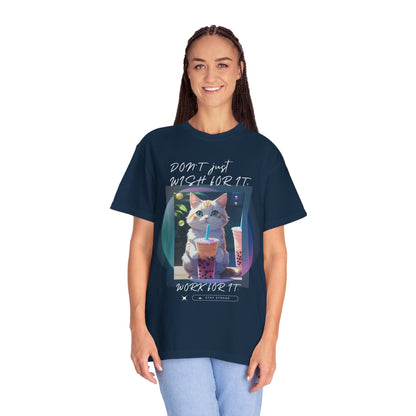 ARTISAN Cotton T-shirt cat design [Color Variants]