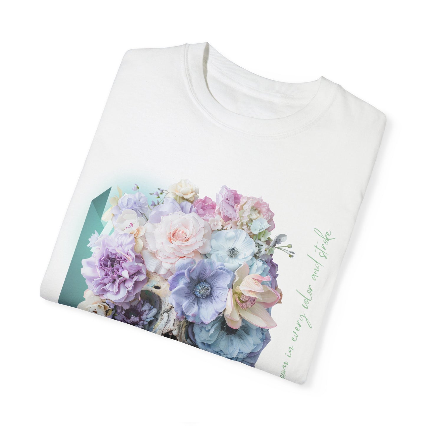 ARTISAN Cotton T-shirt flowers [Color variants]