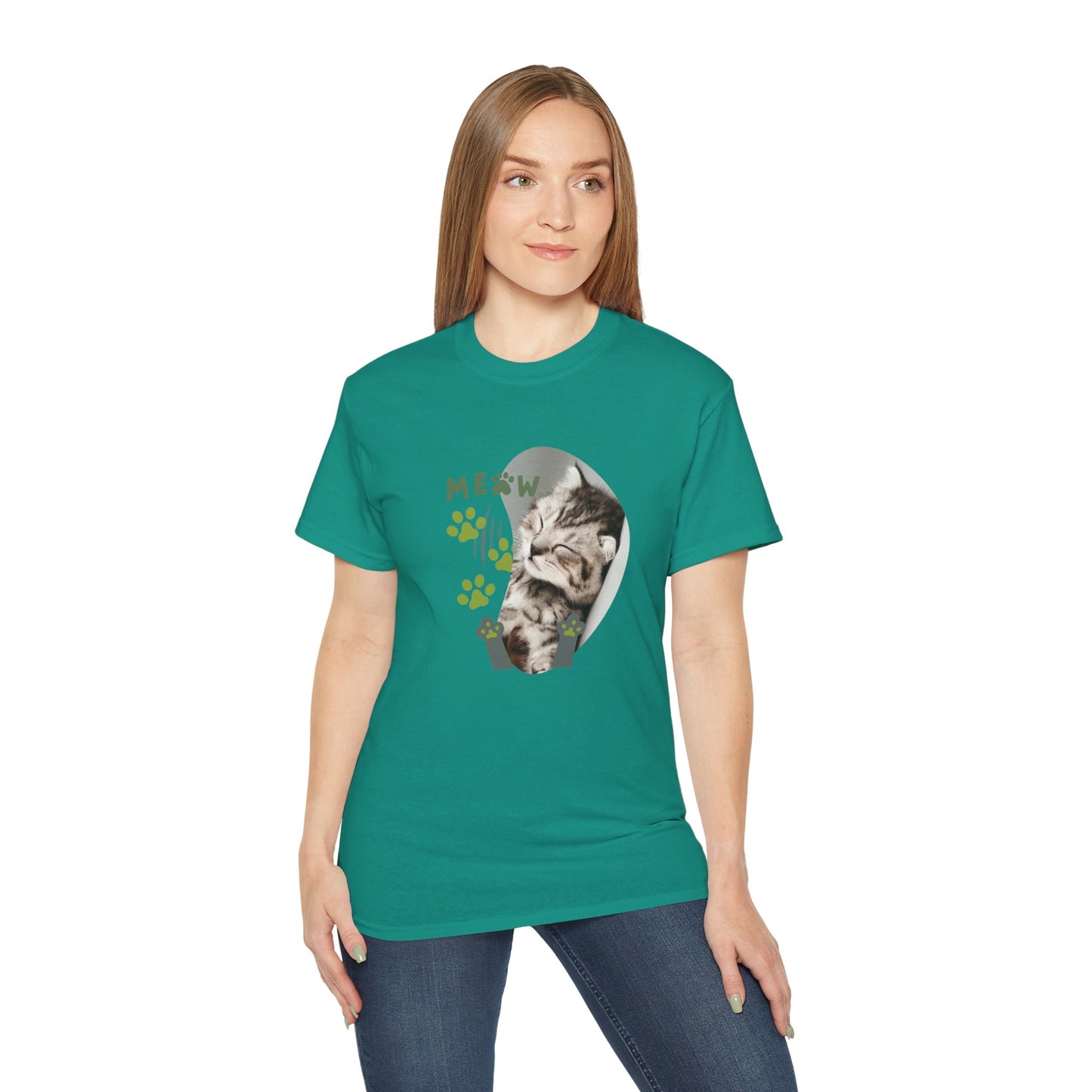 Women's Cotton T-shirt kitten