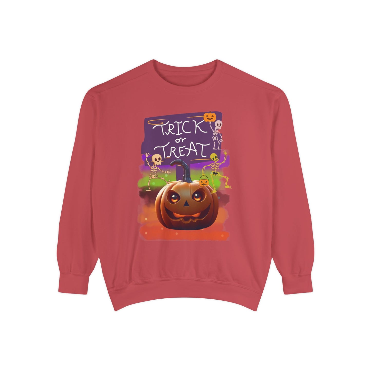 Halloween Cotton Sweatshirt trick or treat