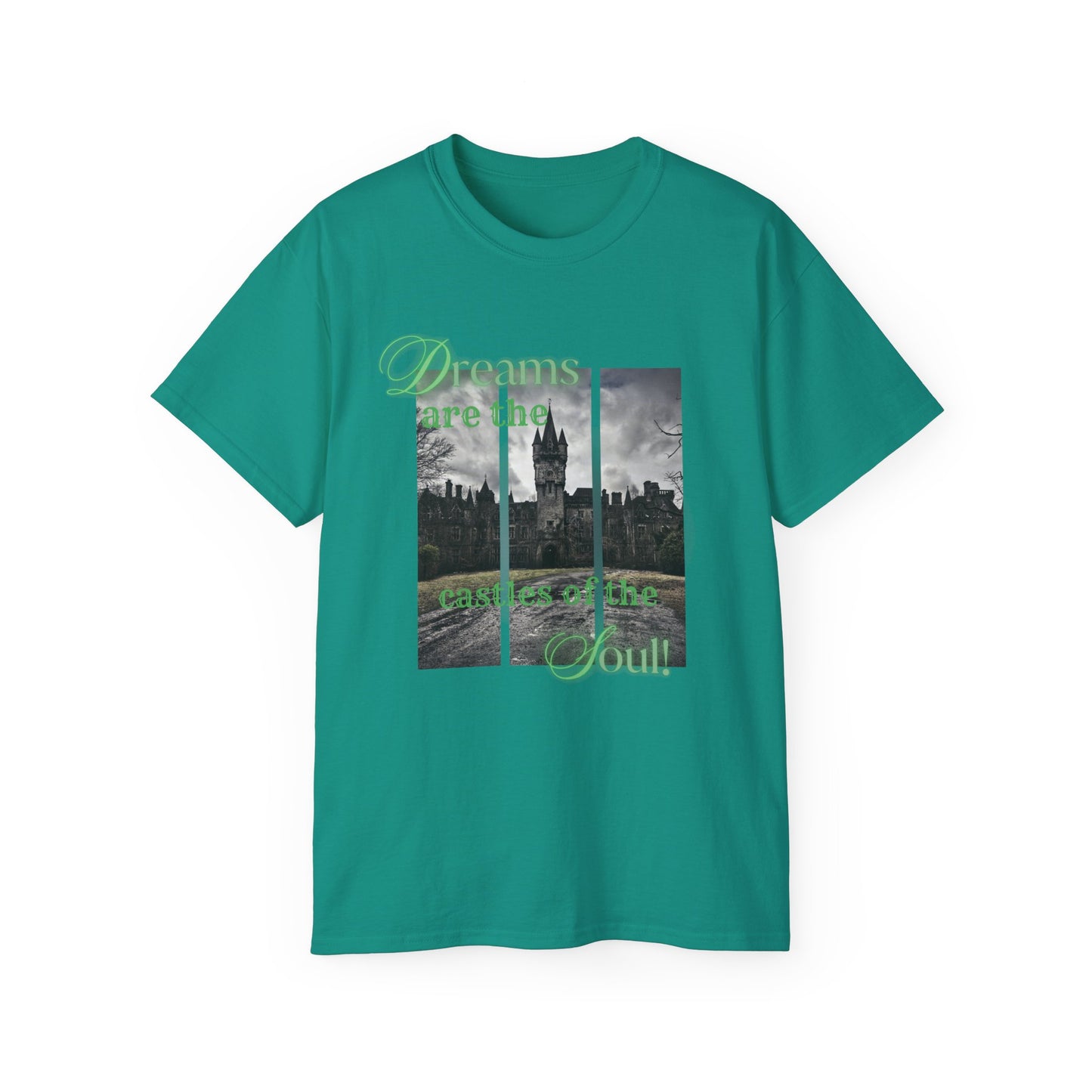 Cotton t-shirt with castle