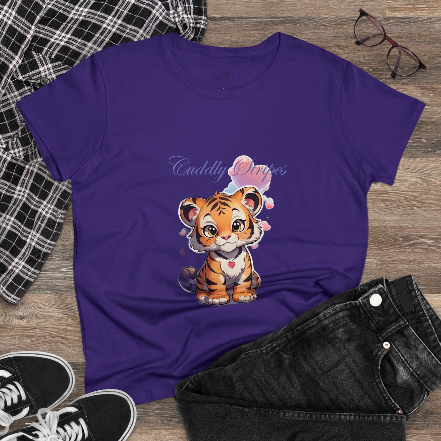 Women's Midweight Cotton Tee cub design