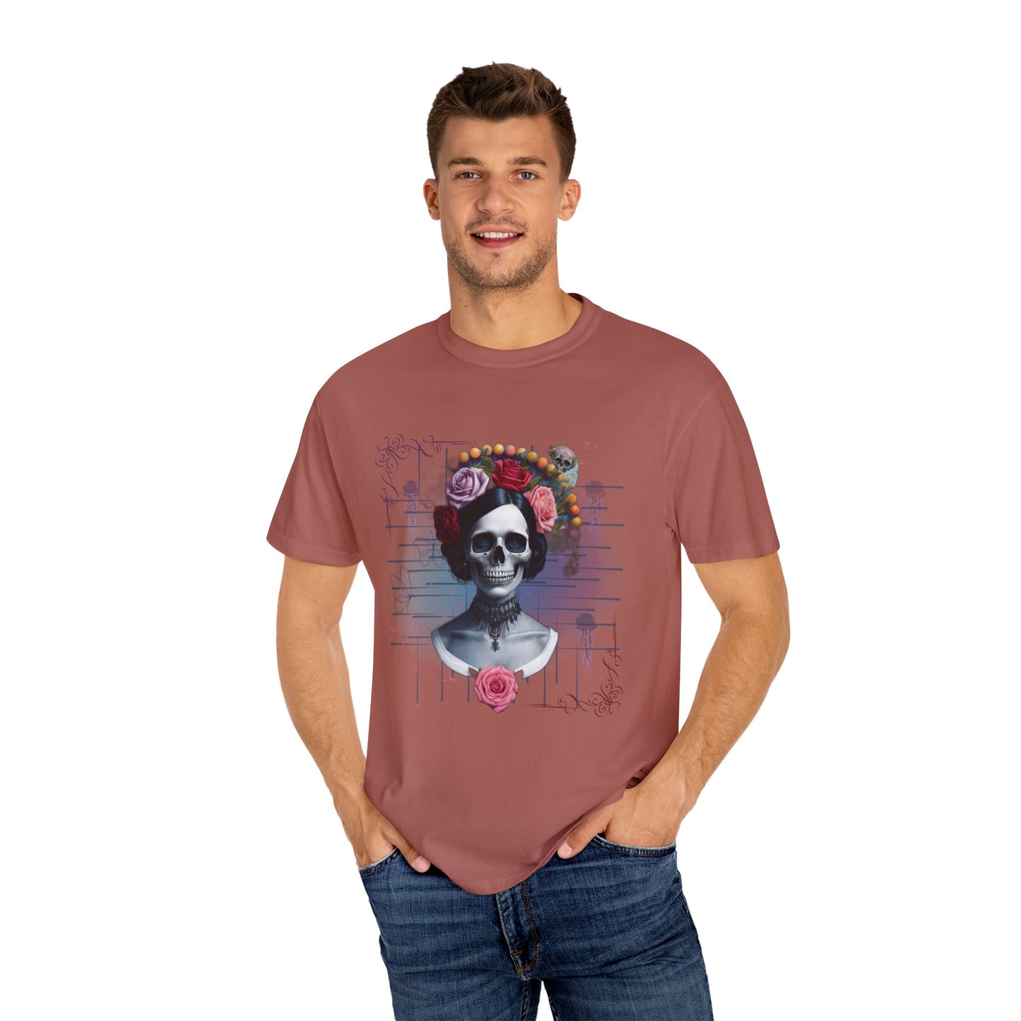 ARTISAN Cotton T-shirt brided skull