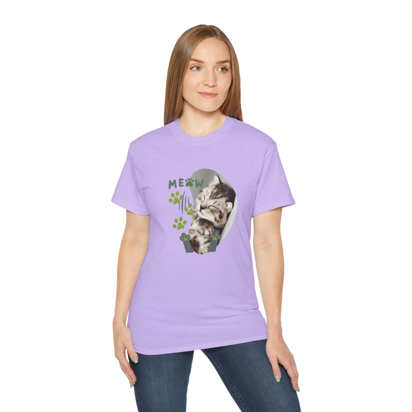 Women's Cotton T-shirt kitten