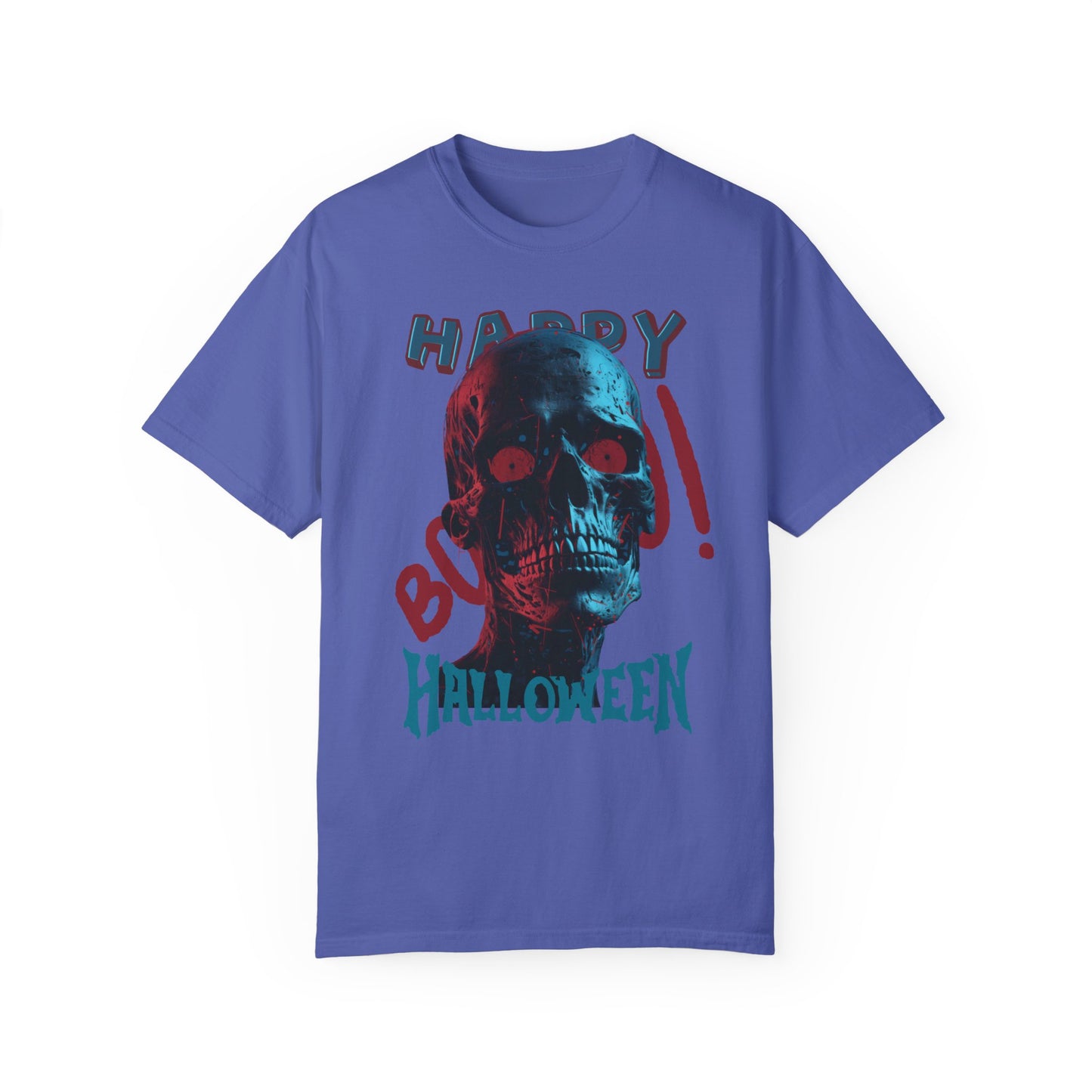 US Cotton Halloween T-shirt skull