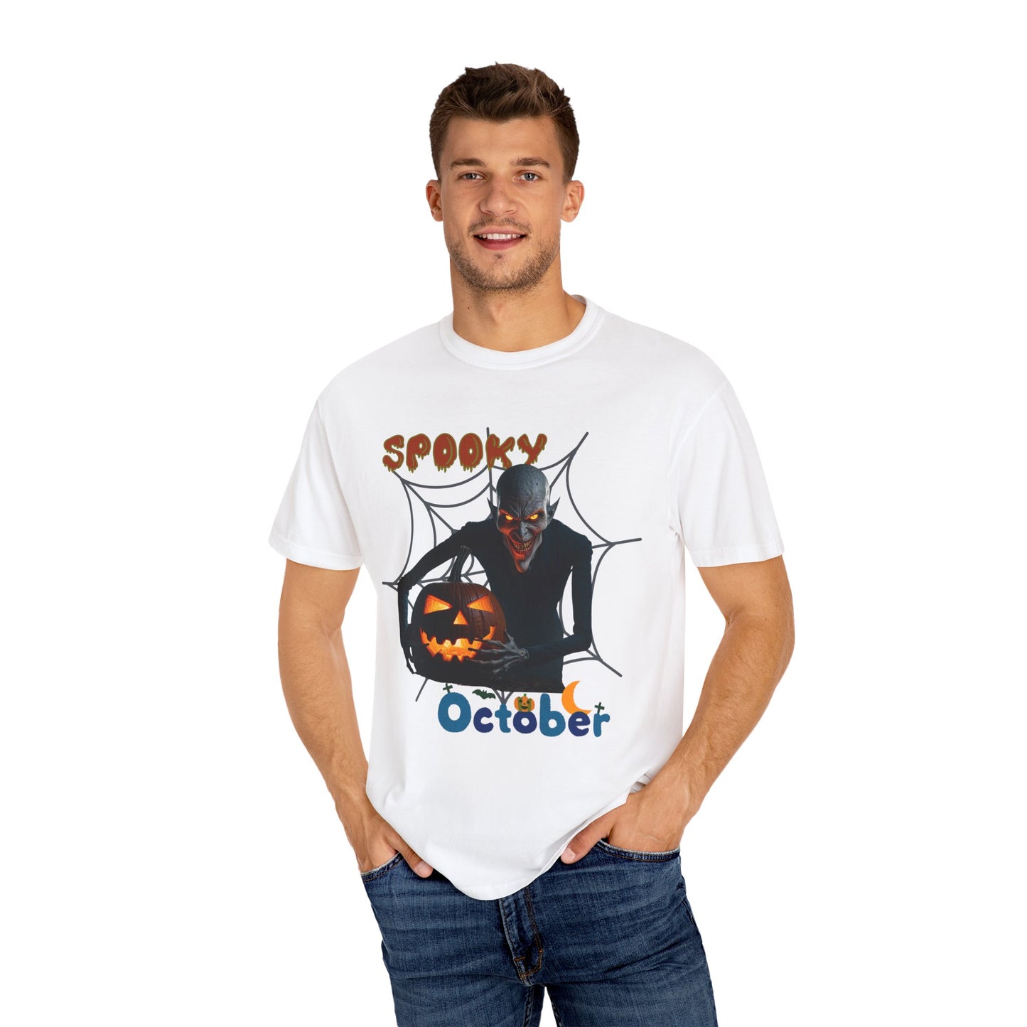 US Cotton Halloween T-shirt spooky