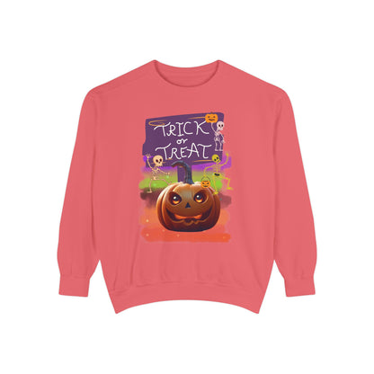 Halloween Cotton Sweatshirt trick or treat