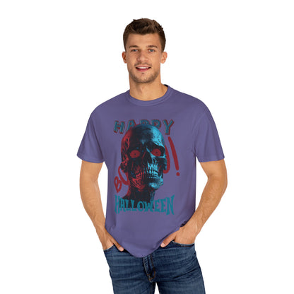 US Cotton Halloween T-shirt skull