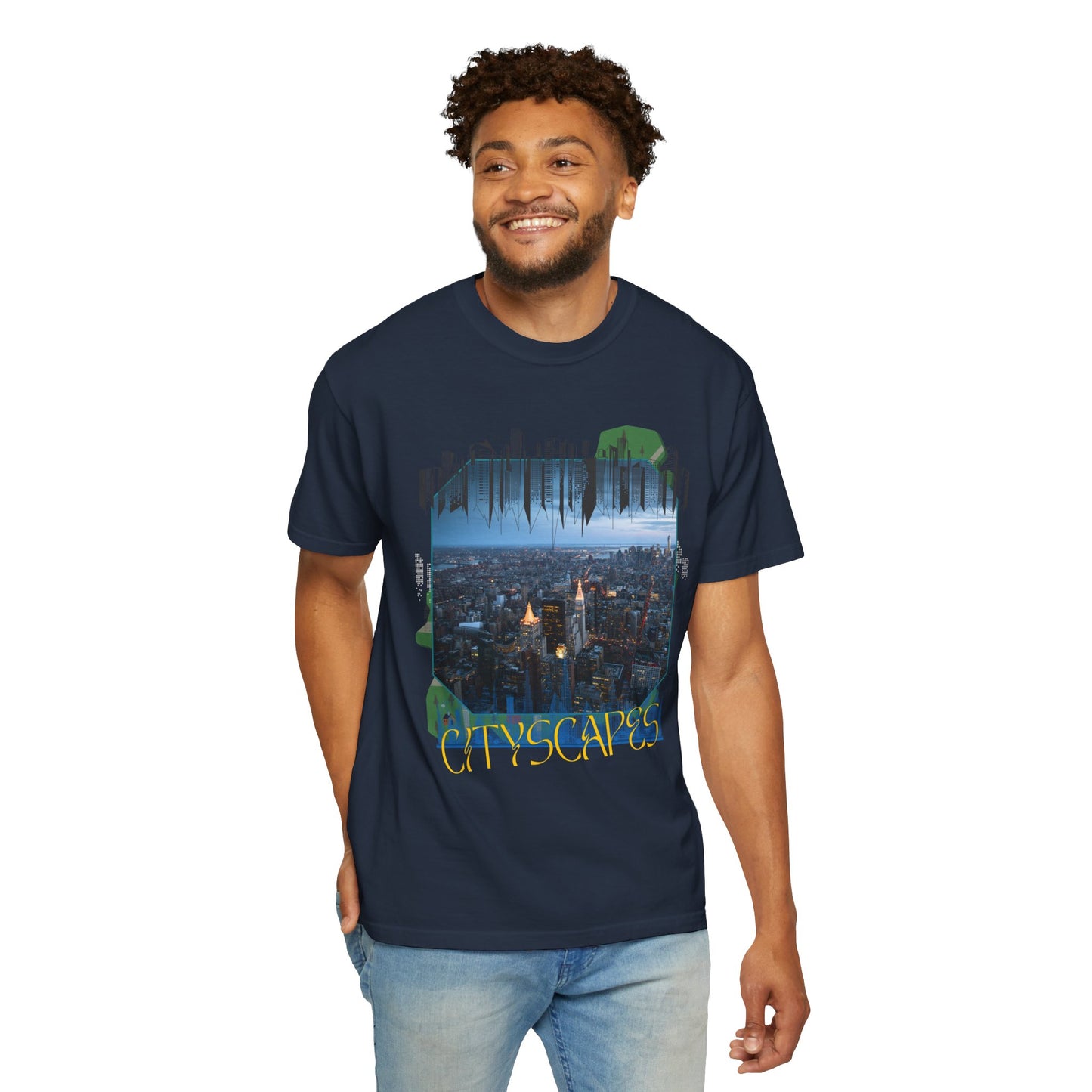 ARTISAN Cotton T-shirt cityscapes [Color Variants]