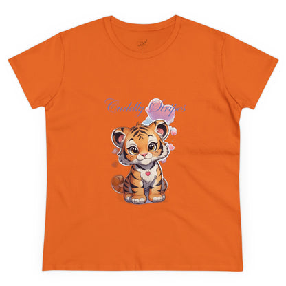 Women's Midweight Cotton Tee cub design