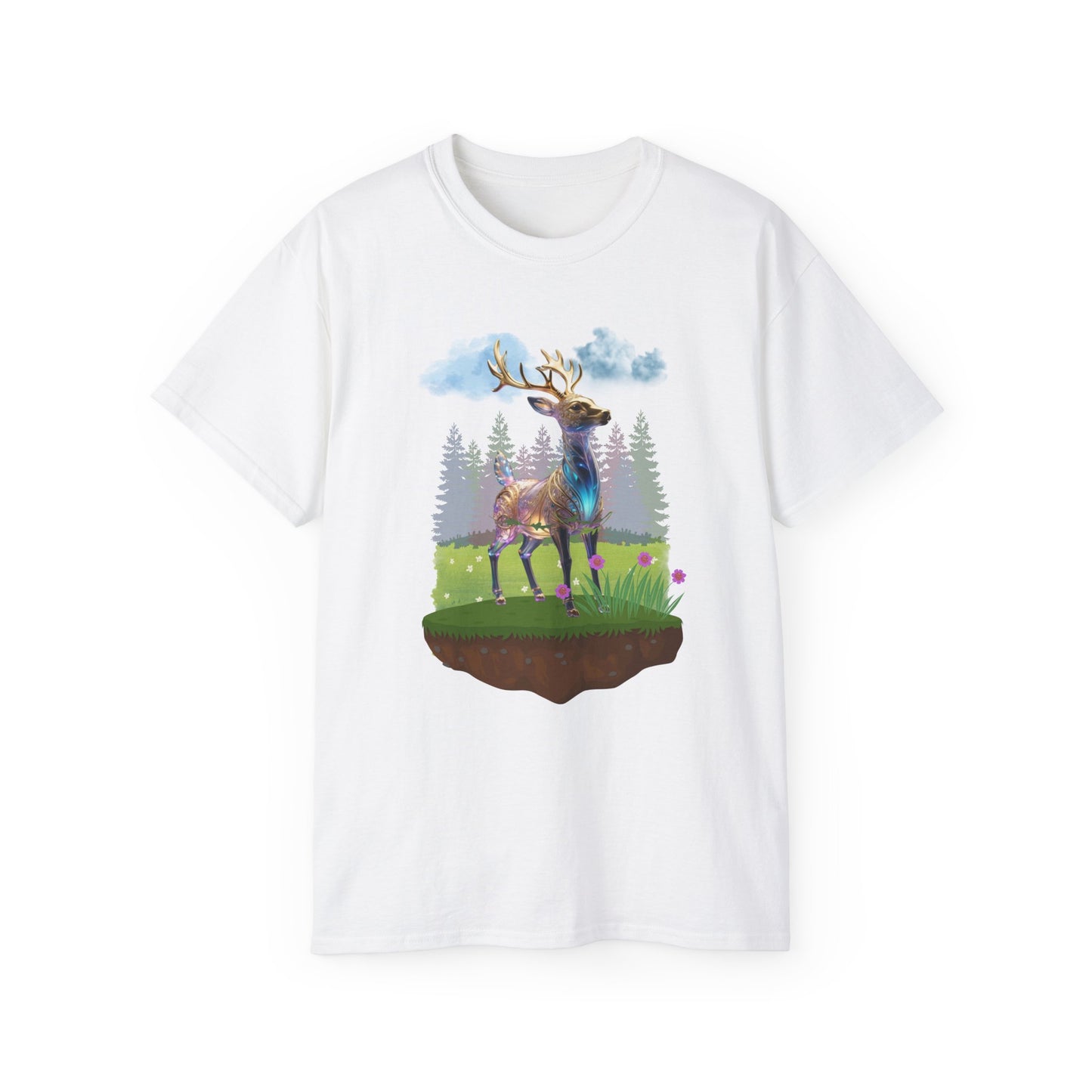 Women's Cotton T-shirt deer