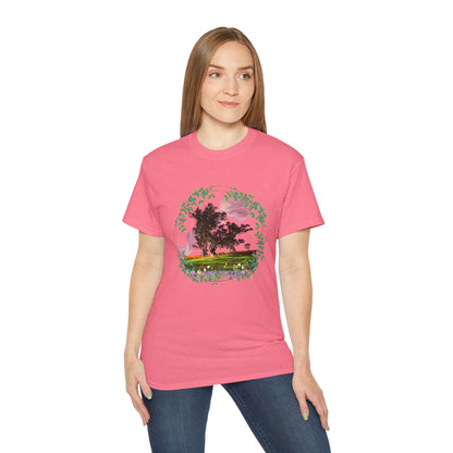 Women's Cotton T-shirt flowers