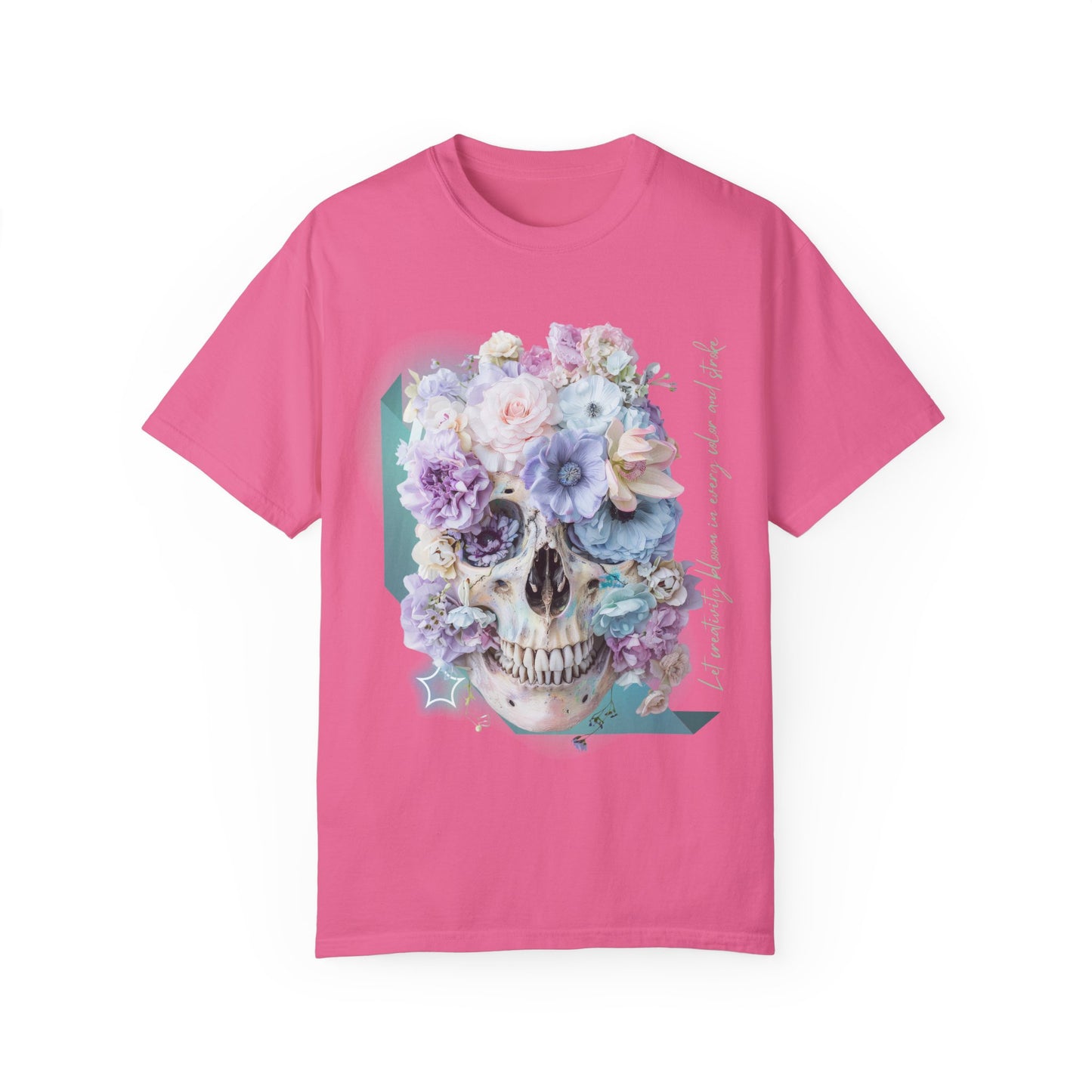 ARTISAN Cotton T-shirt flowers [Color variants]