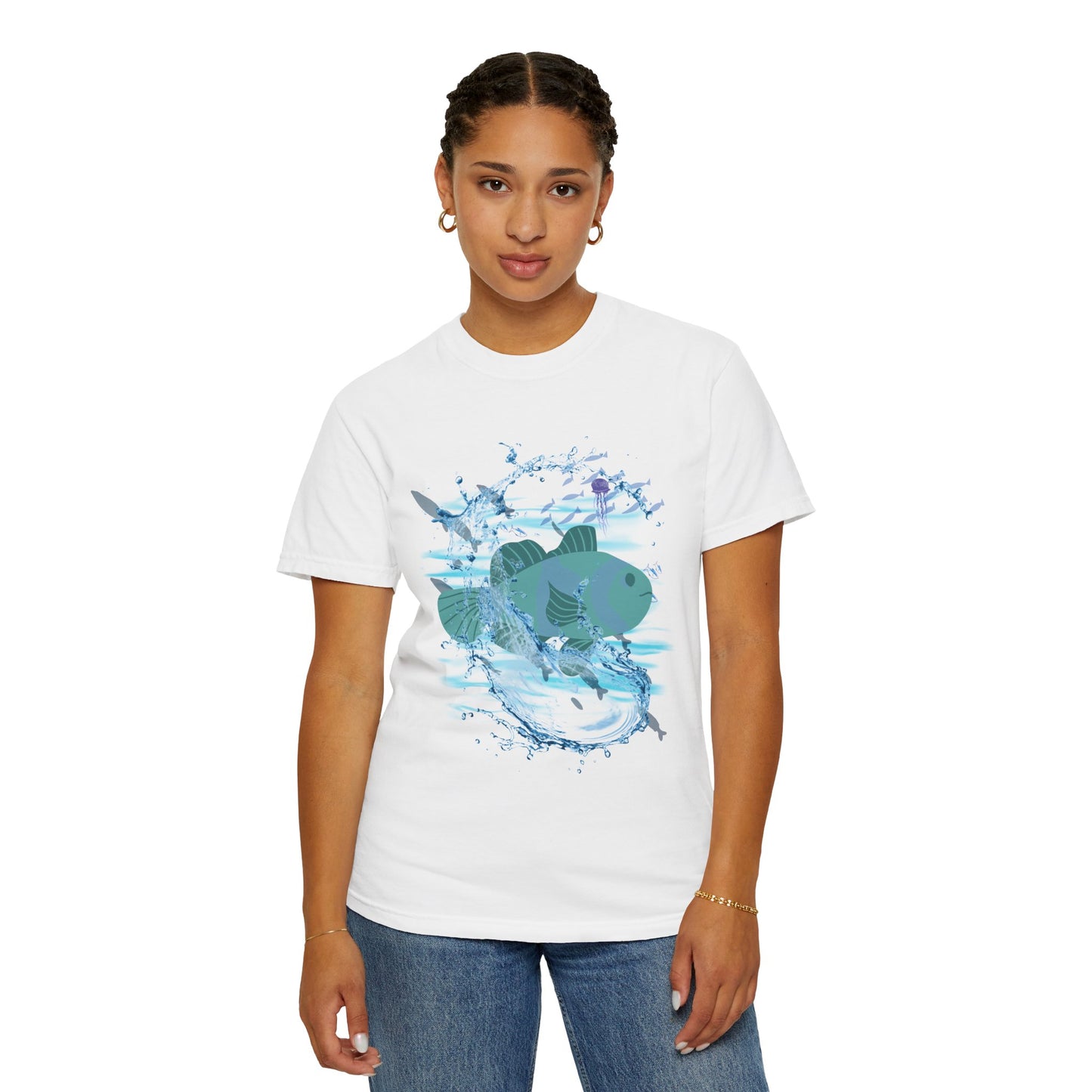 ARTISAN Cotton T-shirt waterfish