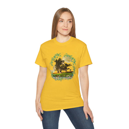 Women's Cotton T-shirt flowers