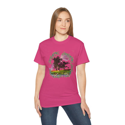 Women's Cotton T-shirt flowers