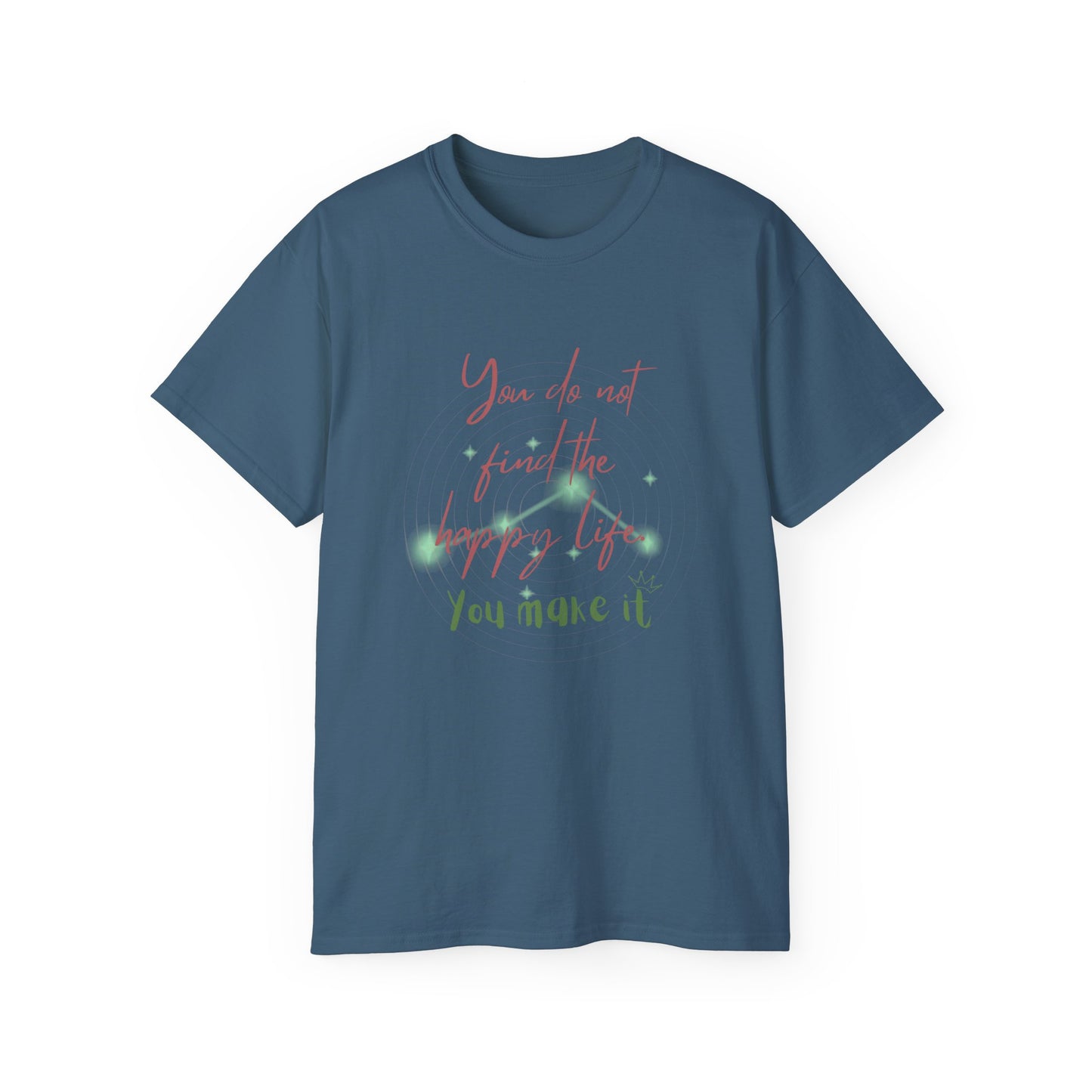 QT Cotton T-shirt happy life