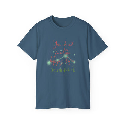 QT Cotton T-shirt happy life