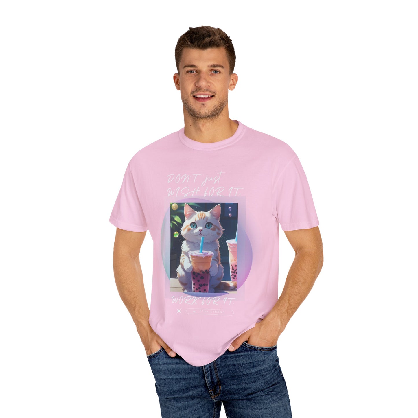 ARTISAN Cotton T-shirt cat design [Color Variants]