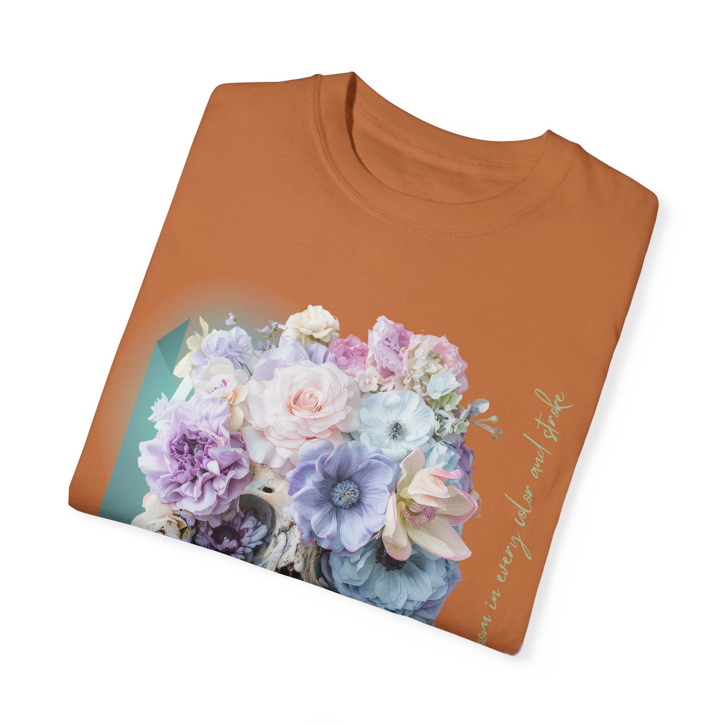 ARTISAN Cotton T-shirt flowers [Color variants]