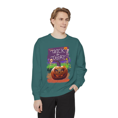 Halloween Cotton Sweatshirt trick or treat