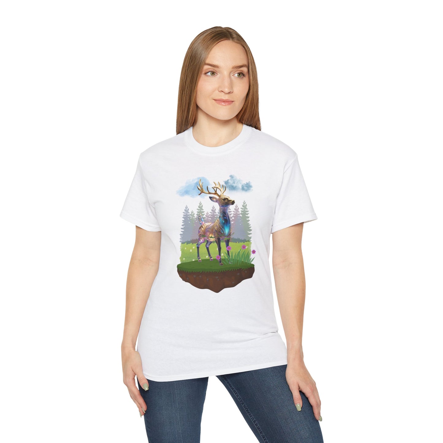 Women's Cotton T-shirt deer