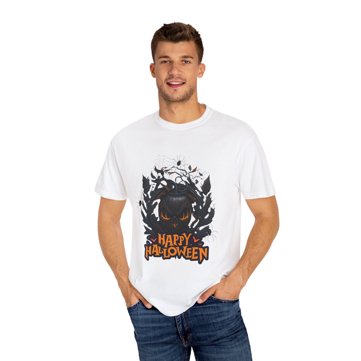 US Cotton Halloween T-shirt ghostly