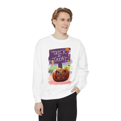 Halloween Cotton Sweatshirt trick or treat