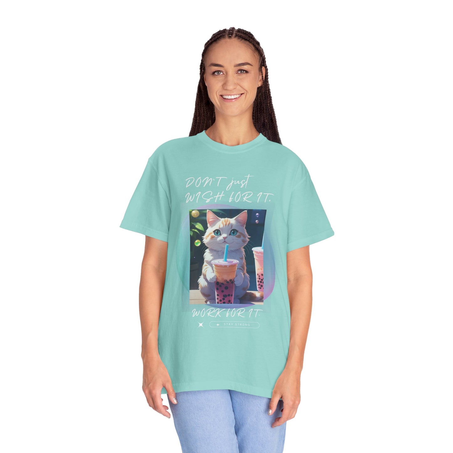 ARTISAN Cotton T-shirt cat design [Color Variants]