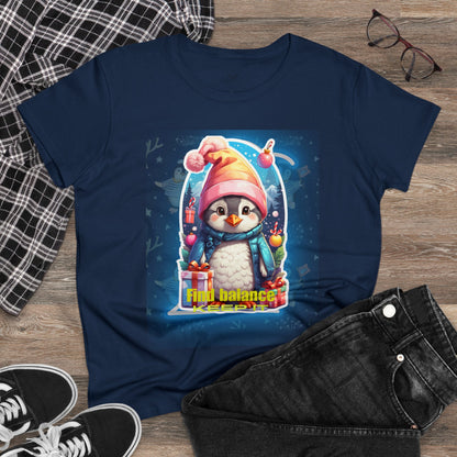 Women's Midweight Cotton Tee penguin