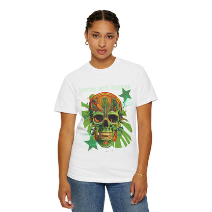 ARTISAN Cotton T-shirt green skull