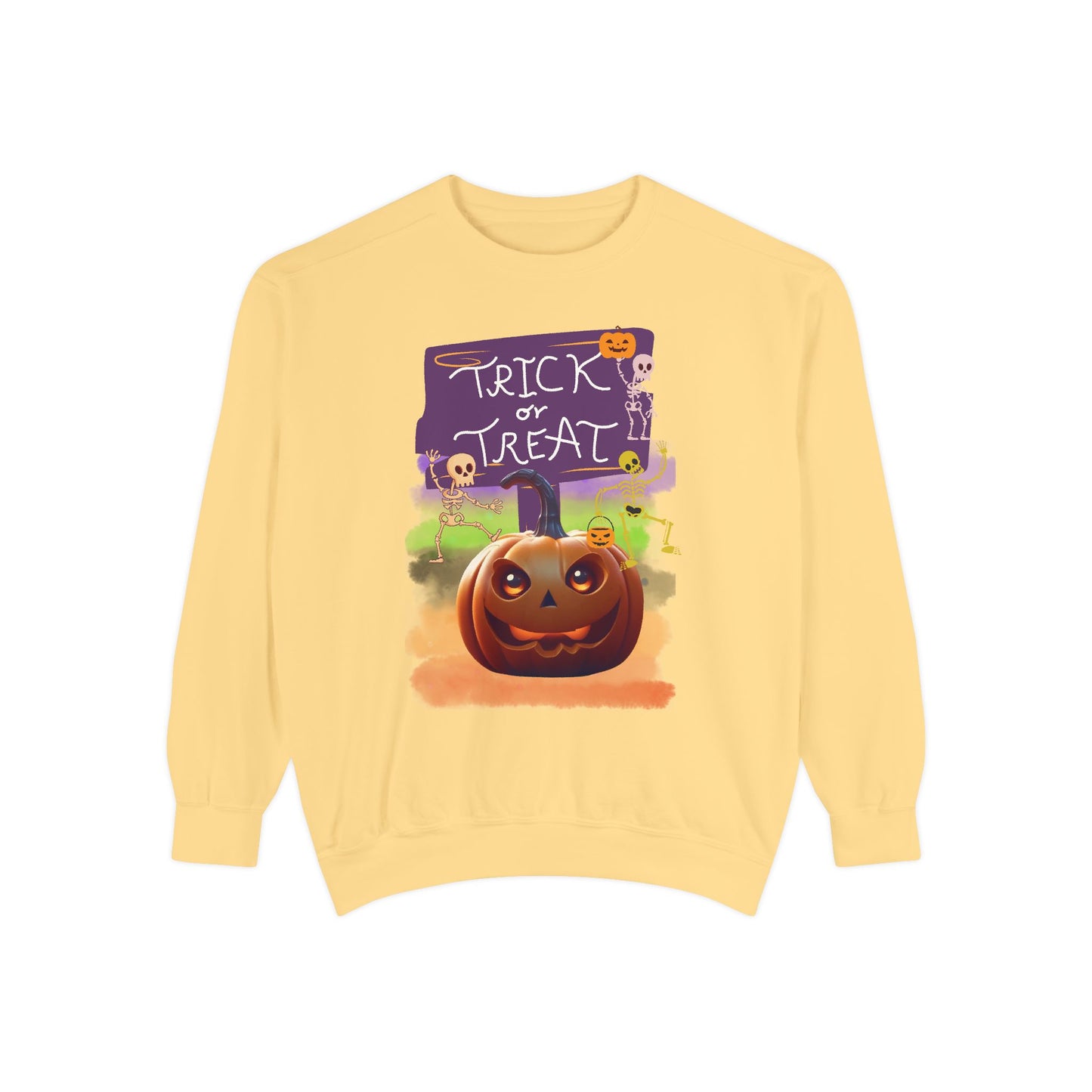 Halloween Cotton Sweatshirt trick or treat