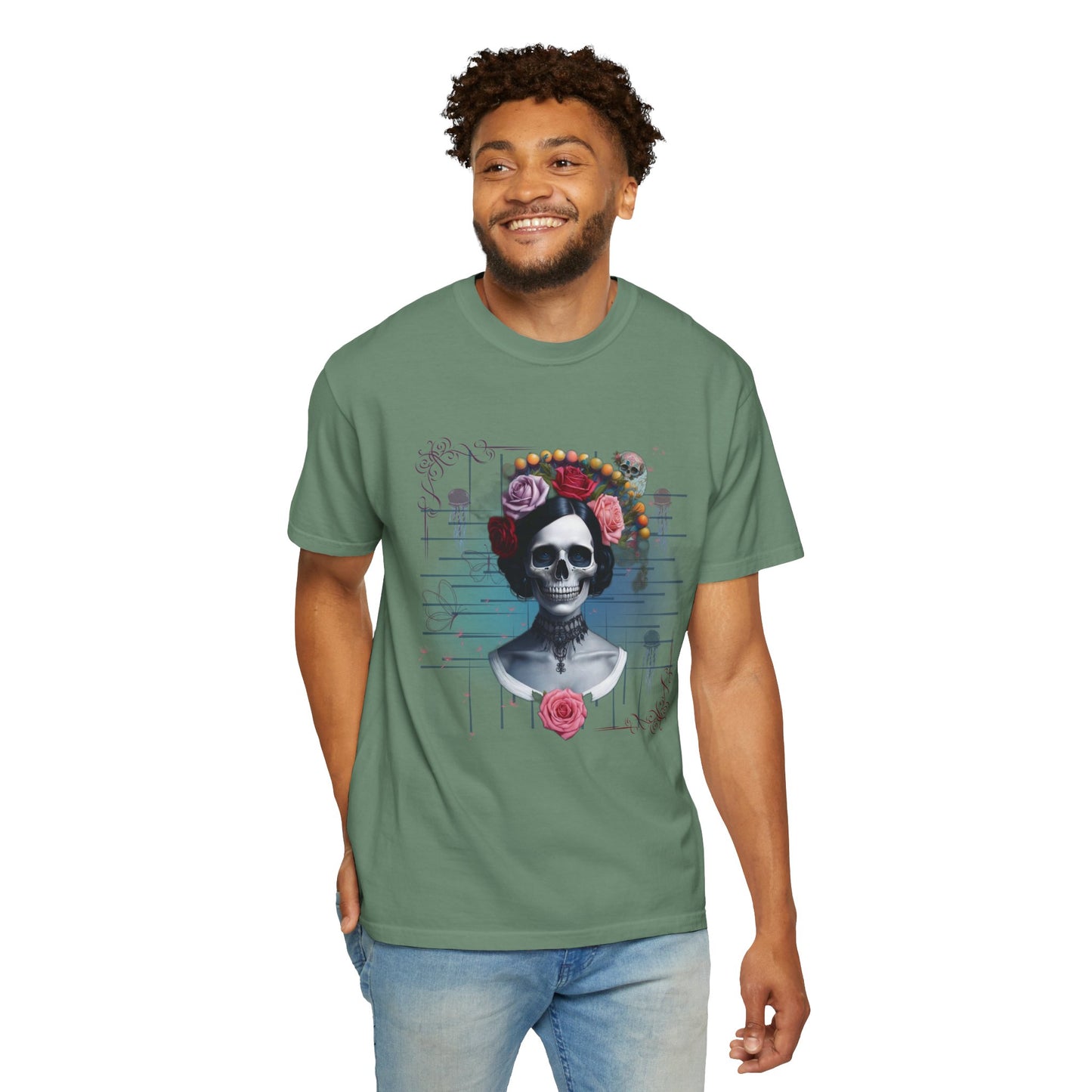 ARTISAN Cotton T-shirt brided skull