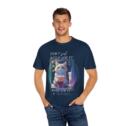 ARTISAN Cotton T-shirt cat design [Color Variants]