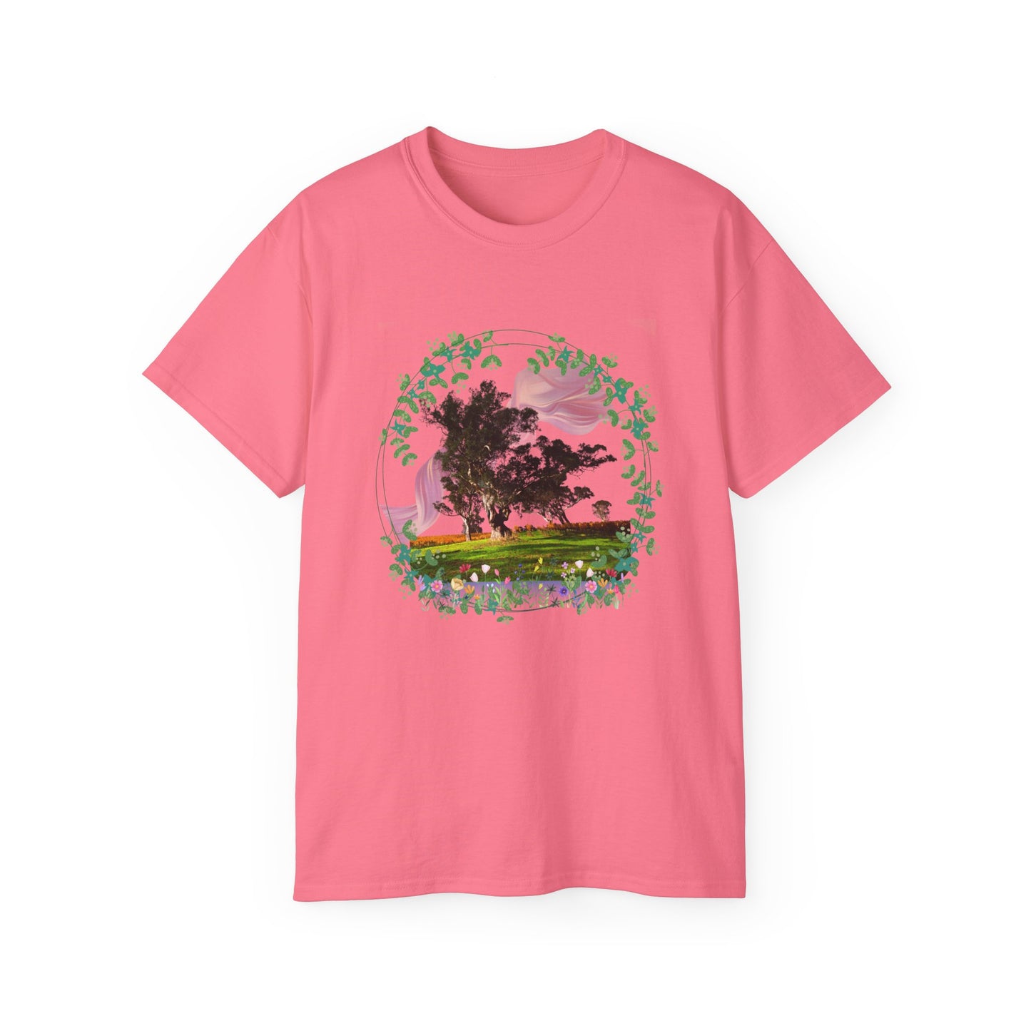 Women's Cotton T-shirt flowers