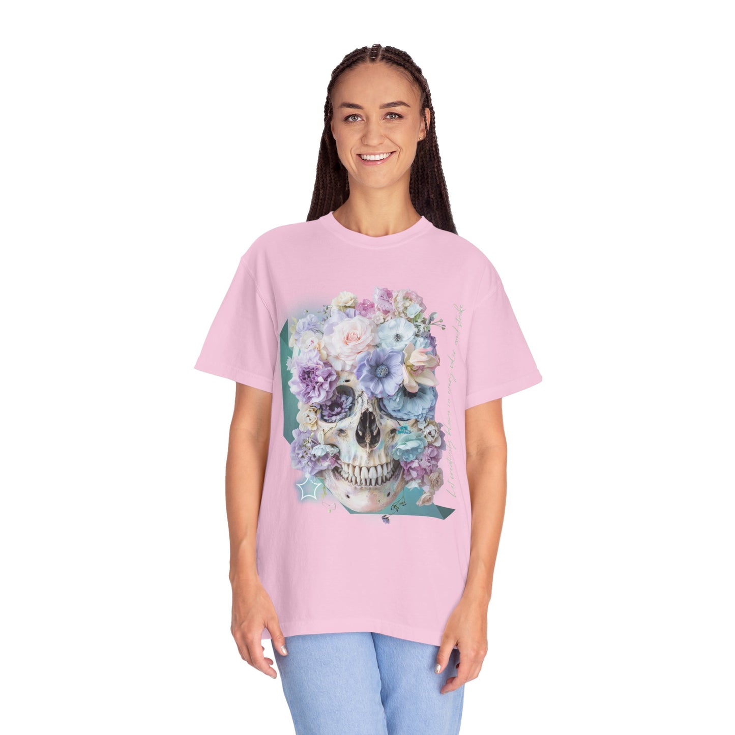 ARTISAN Cotton T-shirt flowers [Color variants]