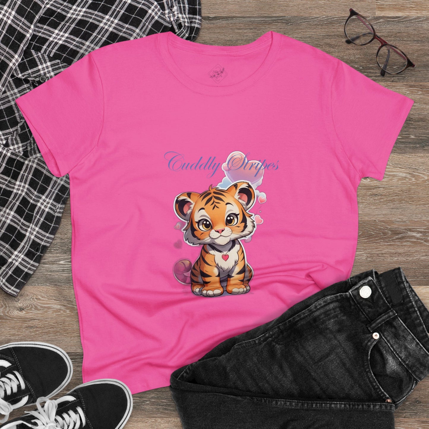 Women's Midweight Cotton Tee cub design