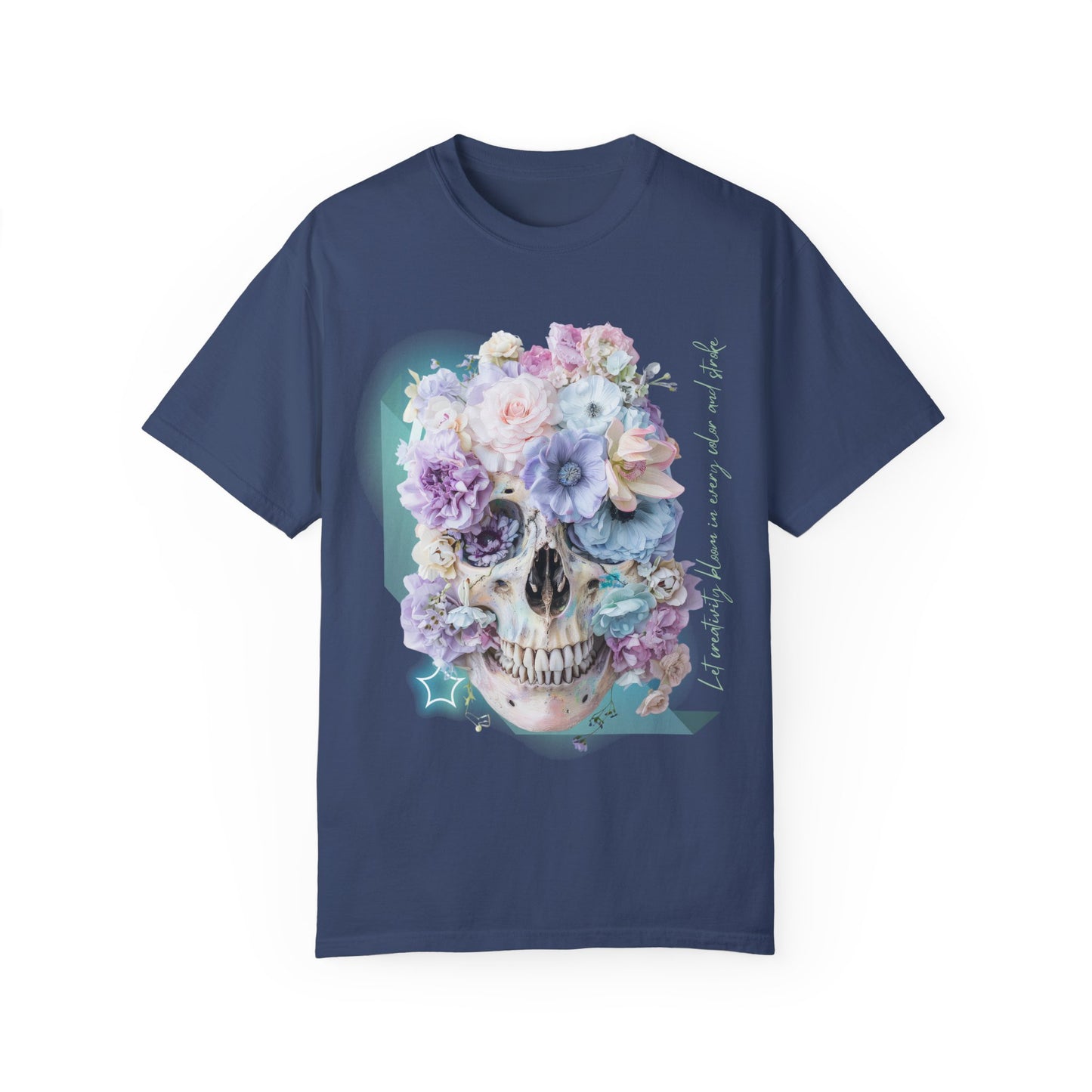 ARTISAN Cotton T-shirt flowers [Color variants]