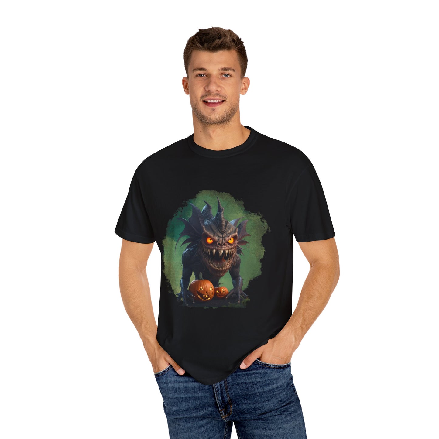 US Cotton Halloween T-shirt monster