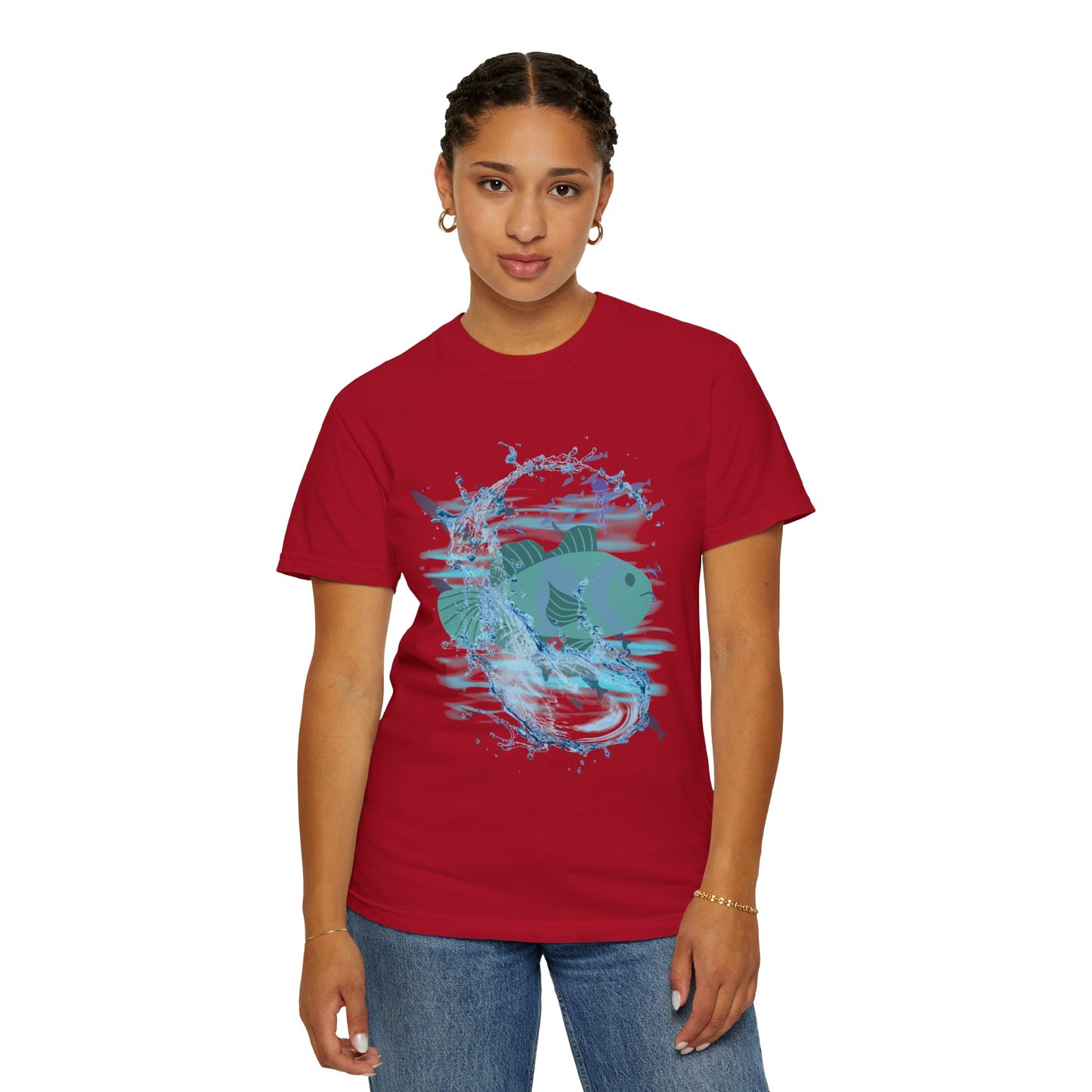 ARTISAN Cotton T-shirt waterfish