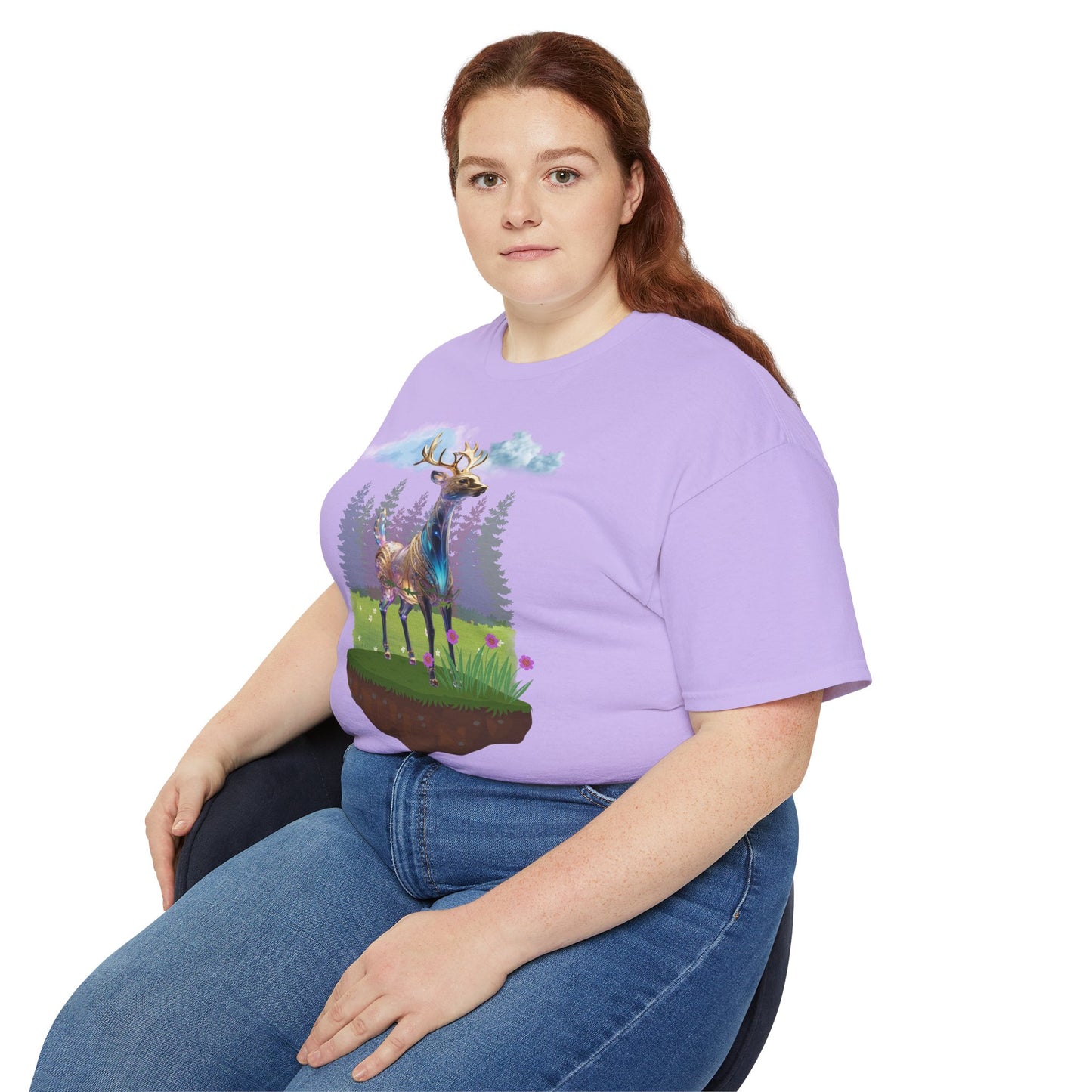 Women's Cotton T-shirt deer