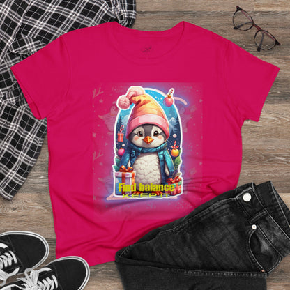 Women's Midweight Cotton Tee penguin