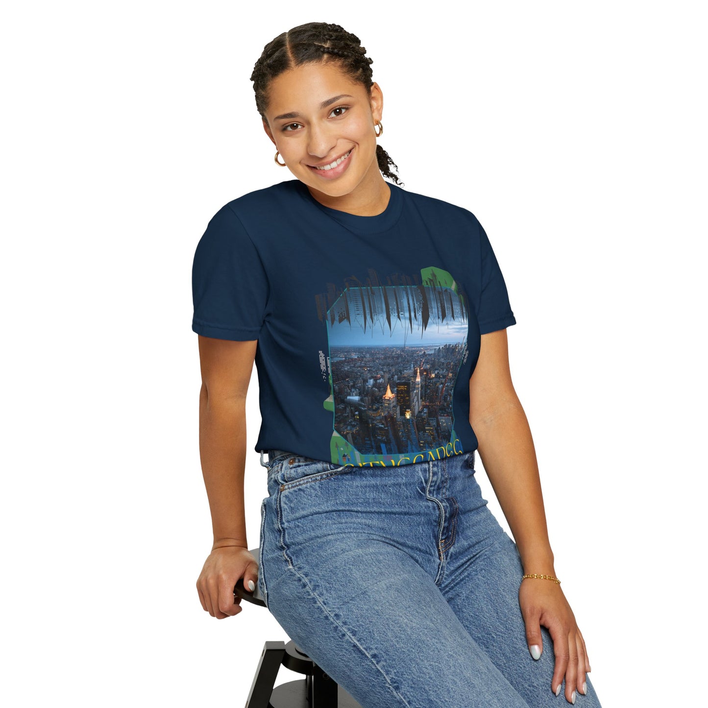 ARTISAN Cotton T-shirt cityscapes [Color Variants]