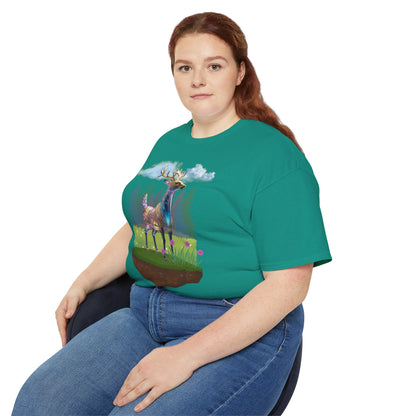 Women's Cotton T-shirt deer