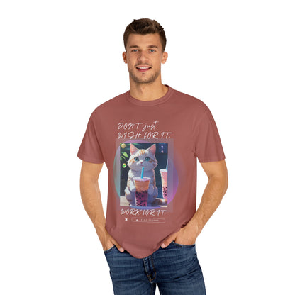 ARTISAN Cotton T-shirt cat design [Color Variants]