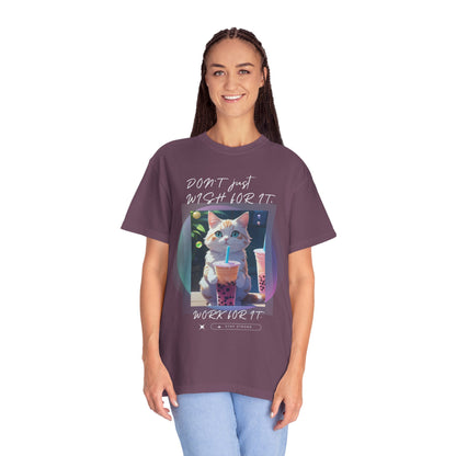 ARTISAN Cotton T-shirt cat design [Color Variants]