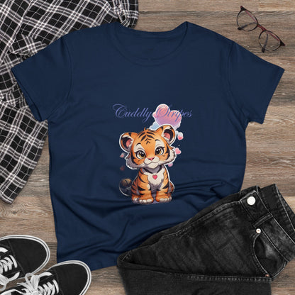 Women's Midweight Cotton Tee cub design